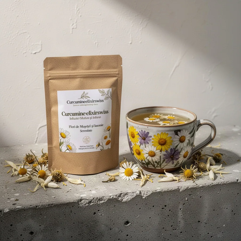 Curcumineelixirswiss Infuzie Flori de Mușețel și Iasomie Serenitate